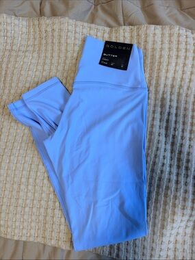 Golden Butter Cheeky Hi-Rise Legging 30" Cheeky Hi-Rise Leggings, Blue, Size 10